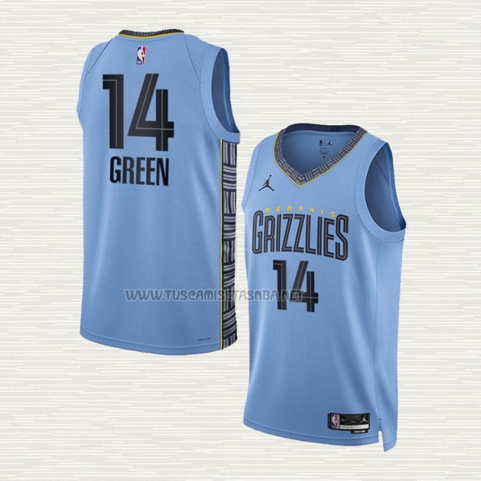 Camiseta Danny Green NO 14 Memphis Grizzlies Statement 2022-23 Azul